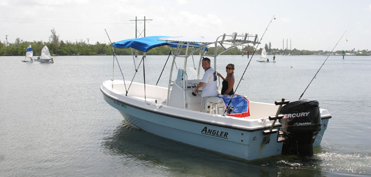 Key West 22′ Angler Panga Boat Rental Image 1